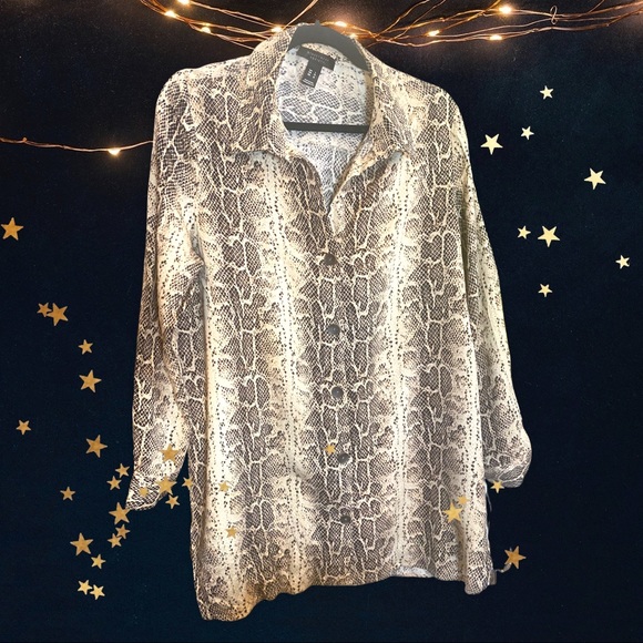 Animal Print Shirt/Dress Size L.  0007 - Picture 1 of 5
